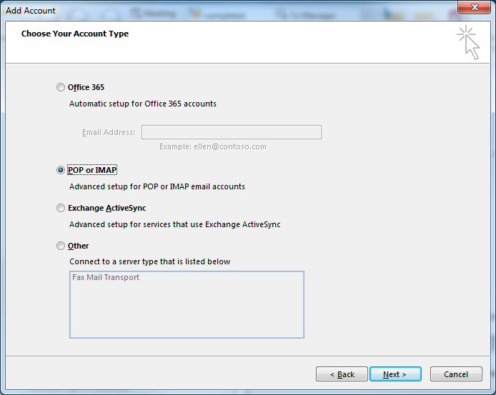 POP or IMAP